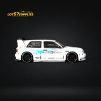 Rhino Model VW Golf Mk3 White Fast & Furious Livery 1:64