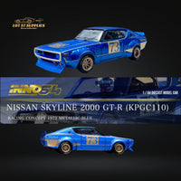 Inno64 Nissan Skyline 2000 GT-R KPGC10 Racing Concept Blue 1:64