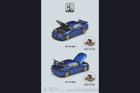Cool ART Nissan Skyline GT-R R34 Blue 1:64