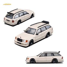 Mortal Mercedes-Benz S124 Milk Tea Color 1:64