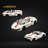 TPC Ferrari 488 Roadster Pearl White 1:64