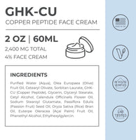 Advanced GHK-Cu Copper Peptide Face Cream 2400mg