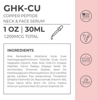 GHK-Cu Copper Peptide Neck & Face Serum