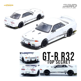 (Pre-Order) INNO64 Top Secret VR32 GT-R White 1:64