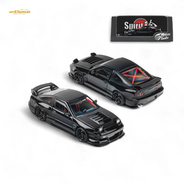 MicroTurbo 180SX Type X Metallic Black MIYABI 1:64