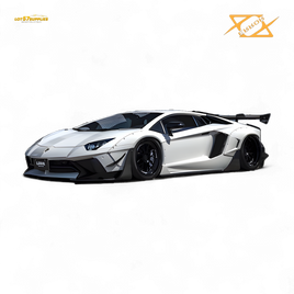 (Pre-Order) 404ERROR Lamborghini Aventador LBWK 2.0 White 1:64