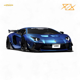 (Pre-Order) 404ERROR Lamborghini Aventador LBWK 2.0 Blue 1:64