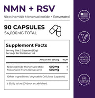 NMN + Resveratrol Capsules