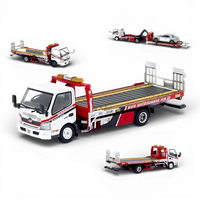 Unique Model Hino 300 Dutro Flatbed Tow Truck World Champion 1:64