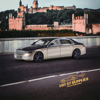 AR BOX 2021 Mercedes-Benz Maybach W223 Blue-Gold 1:64