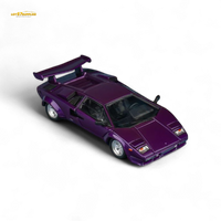 Findclassically Countach LP5000S Metallic Purple w/ Wing 1:64