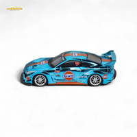 Demon King Auto LBWK Nissan GT-R R35 Chrome Gulf 1:64