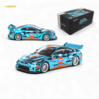Demon King Auto LBWK Nissan GT-R R35 Chrome Gulf 1:64