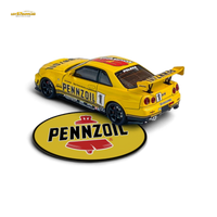 Fast Speed Skyline GT-R R34 Nismo Z-Tune Pennzoil #1 Yellow 1:64