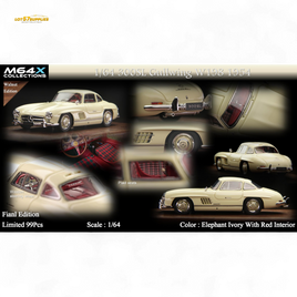 M64X Mercedes-Benz 300SL W198 1954 Final Edition Elephant Ivory 1:64