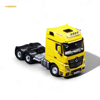 TimeMicro & Perka BENZ FLATBED TRANSPORT VEHICLE Yellow 1:64
