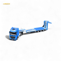 TimeMicro & Perka BENZ FLATBED TRANSPORT VEHICLE - Blue 1:64