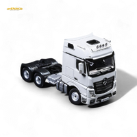 TimeMicro & Perka BENZ FLATBED TRANSPORT VEHICLE - White 1:64