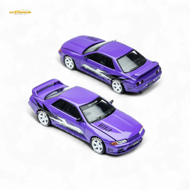 (Pre-Order) TimeMicro Skyline GT-R R32 Los Santos Drift Purple 1:64