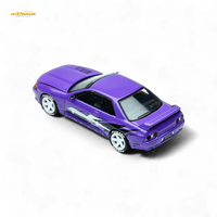 (Pre-Order) TimeMicro Skyline GT-R R32 Los Santos Drift Purple 1:64