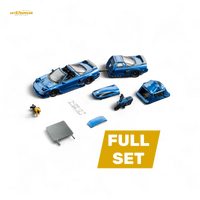 Findclassically NSX TRA Transparent Blue Full Set 1:64