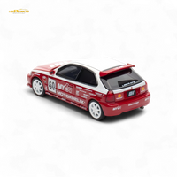 Motorhelix Honda Civic EK9 White Red 1:64