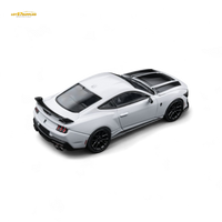 DCM Mustang Dark Horse - Crystal White - Black Wheels 1:64