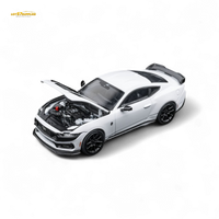 DCM Mustang Dark Horse - Crystal White - Black Wheels 1:64