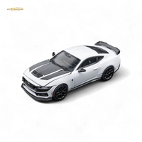DCM Mustang Dark Horse - Crystal White - Black Wheels 1:64
