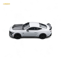 DCM Mustang Dark Horse - Crystal White - Black Wheels 1:64