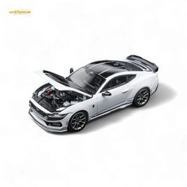 DCM Mustang Dark Horse Crystal White 1:64