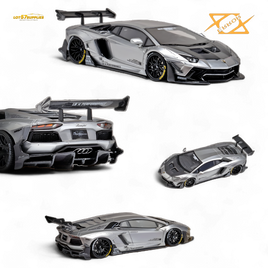(Pre-Order) 404ERROR Lamborghini Aventador 2.0 Silver 1:64
