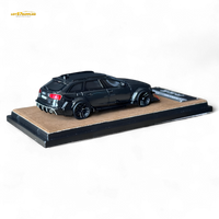 Qidian Model Audi RS6 Avant (C7) Wide-Body Modified Black 1:64