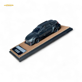 Qidian Model Audi RS6 Avant (C7) Wide-Body Modified Black 1:64