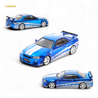 Fast Speed Skyline GT-R R34 Nismo Z-Tune Blue 1:64