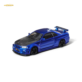 Fuji Skyline R34 GT-R Nismo Z-Tune Bayside Blue 1:64