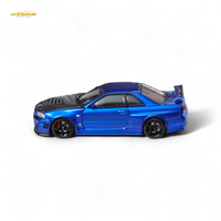 Fuji Skyline R34 GT-R Nismo Z-Tune Bayside Blue 1:64