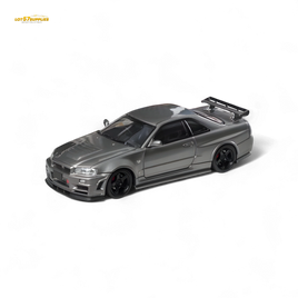 Fuji Skyline R34 GT-R Nismo Z-Tune Gun Grey 1:64