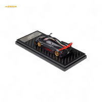 LCD Pagani Imola Matte Black Carbon Italian Stripe 1:64