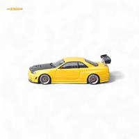 Focal Horizon Nissan Skyline GT-R R34 Z-Tune Carbon-Hood Version Yellow 1:64