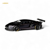 King Model Lamborghini Aventador LP700-4 Purple Carbon Fiber 1:64