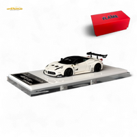 Flame Ferrari 458 GT LB Wide-Body - White 1:64 Resin