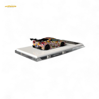 Flame Ferrari 458 GT LB Wide-Body - Takashi Murakami Flower Livery - Glows in dark 1:64 Resin
