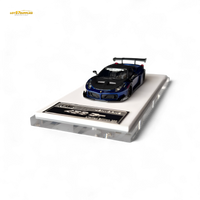 Flame Supercar LB458GT - Metallic Blue 1:64 Resin