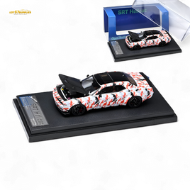 Stance Hunters Dodge Challenger SRT Hellcat Black - Red - White Camo 1:64