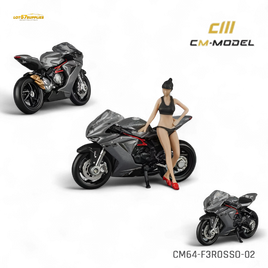 CM Model MV Agusta F3 Rosso - Metallic Gray 1:64