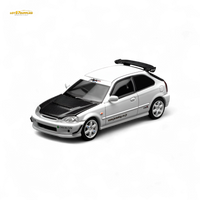 (Pre-Order) Motorhelix Honda Civic Type R EK9 J's Racing Livery White 1:64