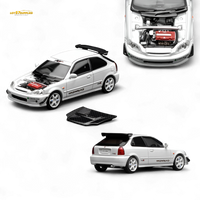 (Pre-Order) Motorhelix Honda Civic Type R EK9 J's Racing Livery White 1:64