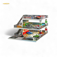 Shou Cang Jia Japanese Ramp Parking Lot Dark Green 73449B 1:64