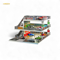 Shou Cang Jia Japanese Ramp Parking Lot Dark Green 73449B 1:64